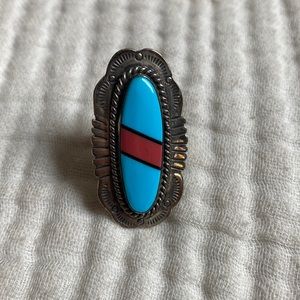 turquoise + sterling ring